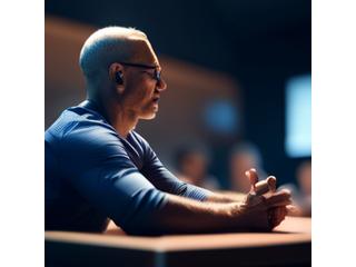 Sports psychologist leading a session